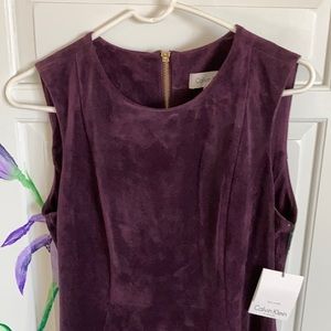 Faux suede purple dress.